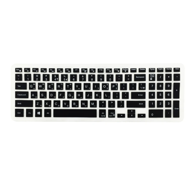 

Multi-Language Korean Silicone Keyboard Cover Skin Protector for DELL Inspiron 15CR 15MR 15UR 5000 3000 7000 Series, N/a