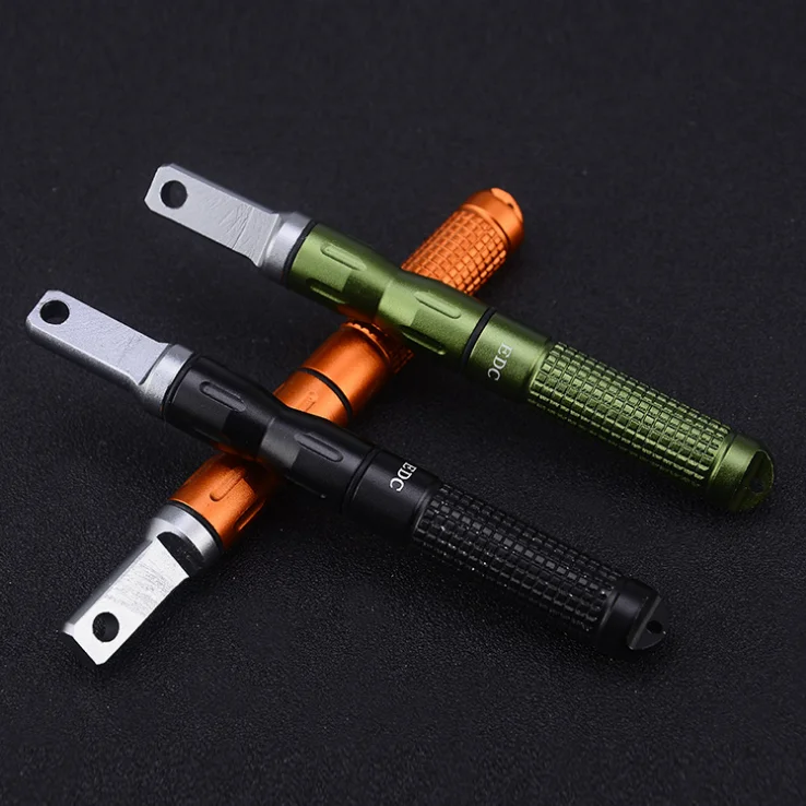 

Metal match Fire starter tool flint stone lighter steel magnesium outdoor survive camp hike, Green,black,orange