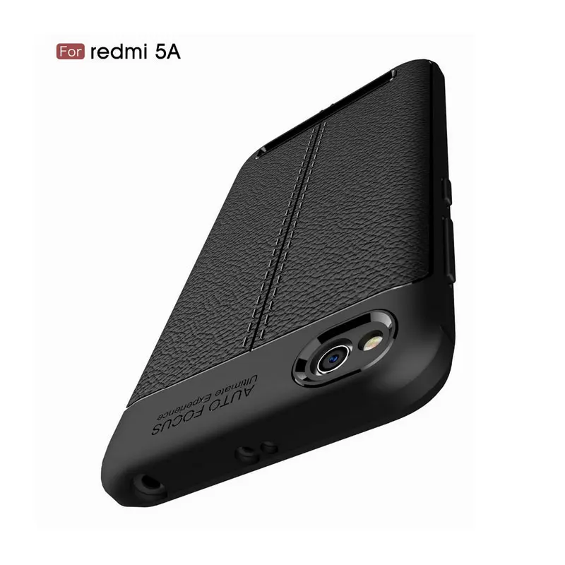 Back Cover For Xiaomi Redmi 5A, For Redmi 5A Litchi pattern Shockproof Soft TPU case