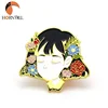 Environmental Transparent acrylic materials tin button badge Cheap printed Epoxy Domed pin badge