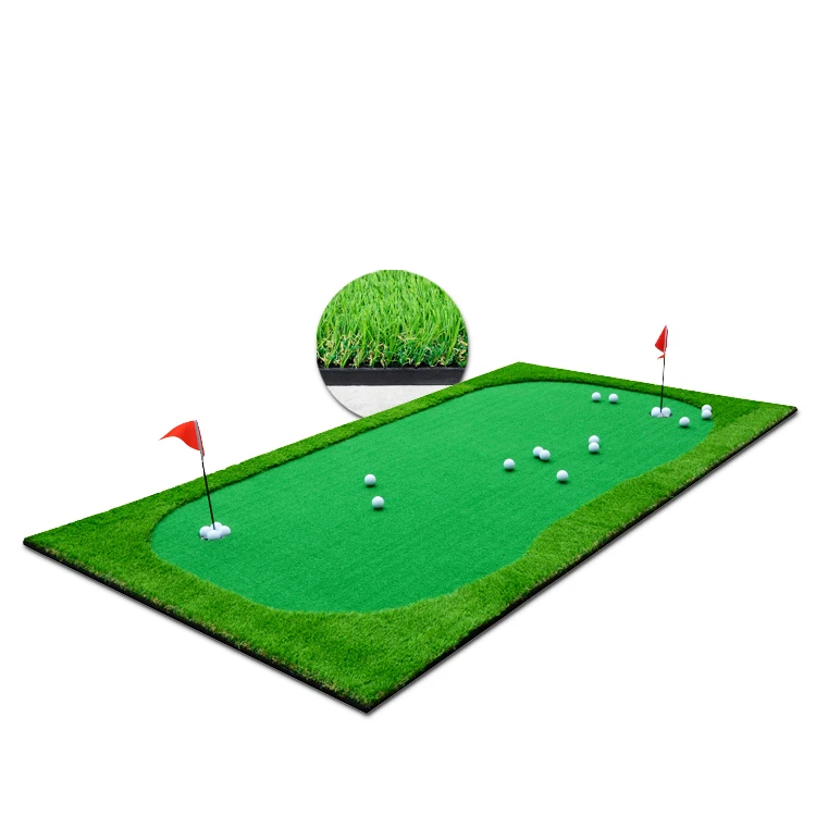 

High quality green synthetic fake grass putting green carpet designs for backyards