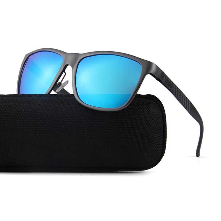 

square cycling aluminum magnesium polarized sunglasses mens