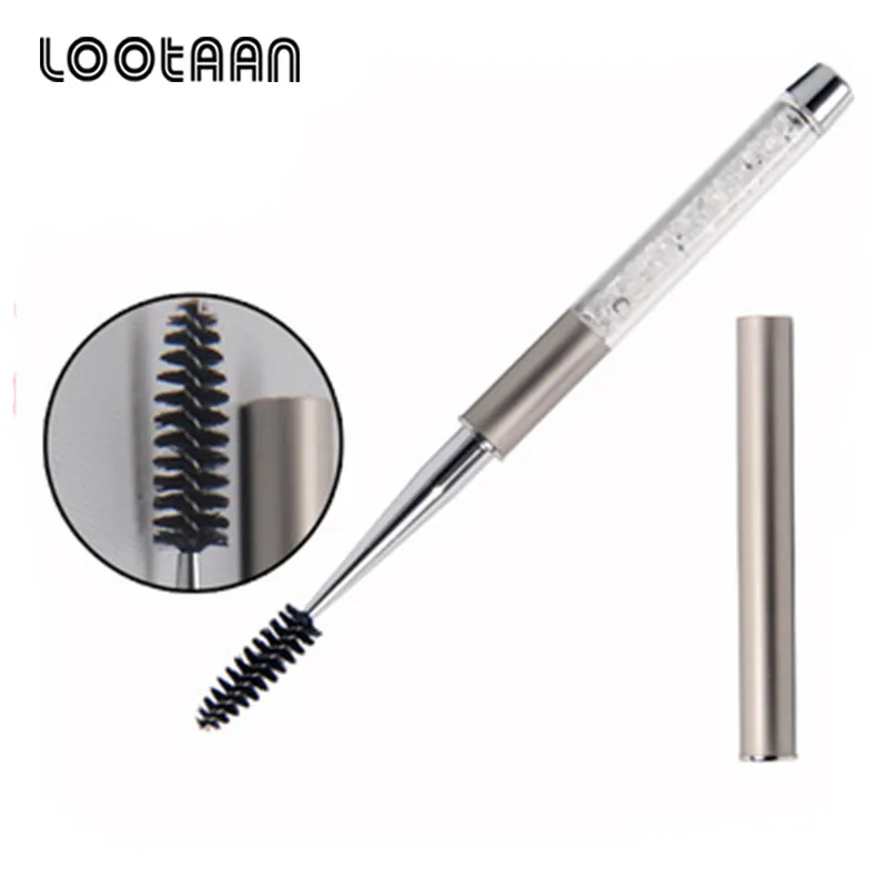 

2017 High Quality Free Sample Mental Handle Eyelash Mascara Brush, Mental Mascara Brush, Customized color