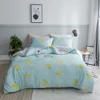 Ready to ship lemon printed duvet cover pillowcase 3pcs bedding set