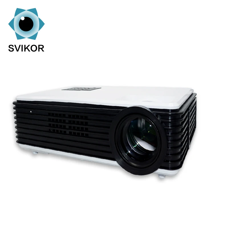 

Short Throw Mini Wifi 3500 Lumens Led Home Theatre Projector 4K, White/ black