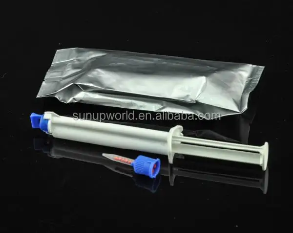 
Dental teeth whitening products 35%hp dual barrel syringe 