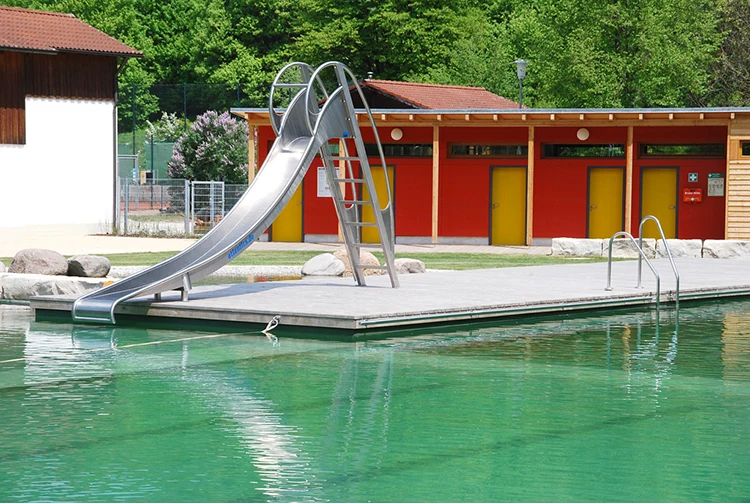 Children Large Kids Gym Outdoor Slide Playground Equipment,Stainless Steel Swimming Pool Slide