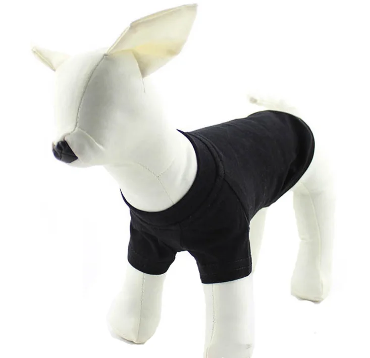 100 Cotton Dog Pet Tshirts For Pet Clothes Blank Color Dog Sweater