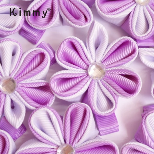 Purple kanzashi ribbon bow.jpg