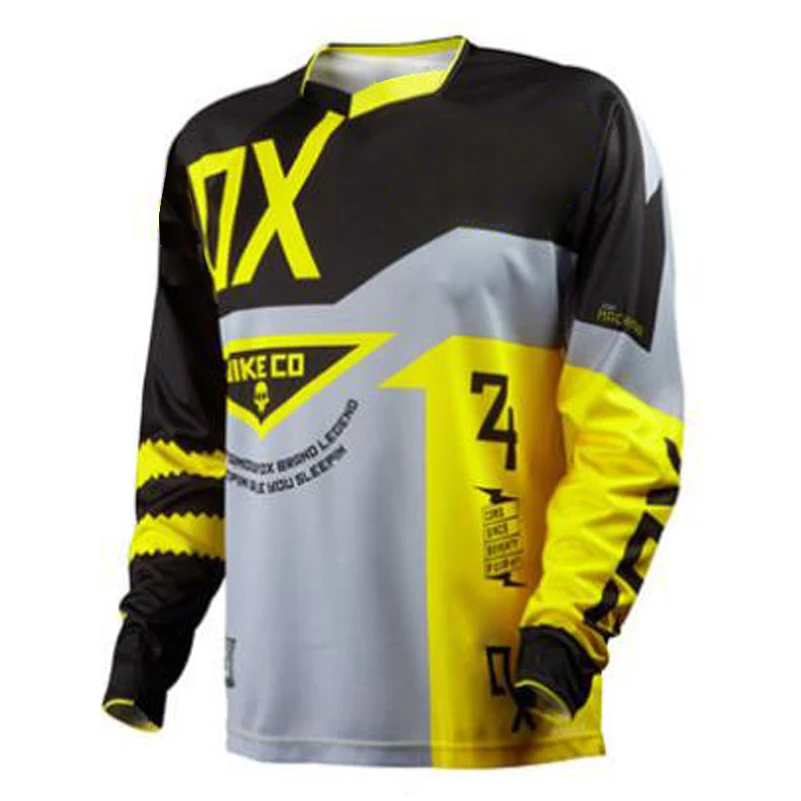 

Custom Long Sleeve Mountain Bike Shirts MTB BMX XC FR Cycling Downhill DH Jersey, Customized color