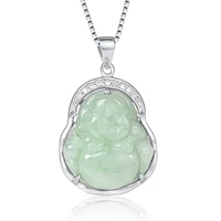 

wholesale natural jade buddha pendant necklace china