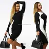 L - 6XL Plus Size Dress Slim Show Thin 2017 The New Summer/Autumn Elegant Casual Women Extra Large Dresses