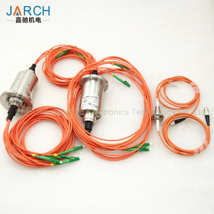Electro Optical 36 circuits Slip Ring 8 channels fiber optic rotary joint FORJS