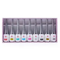 

Youth Rose Nail LED Gel Liner Brush Art Painting Gel 9 Colors Set