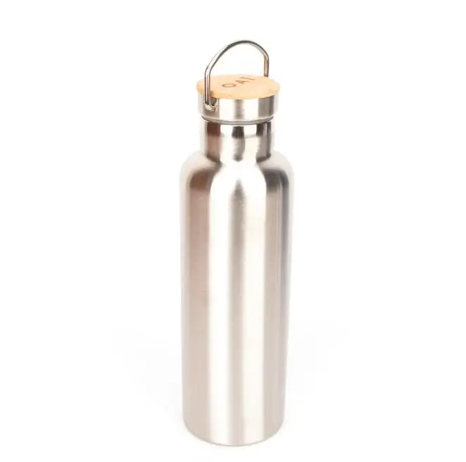 

750ml bamboo lid single wall stainless steel water bottle custom logo, As photo