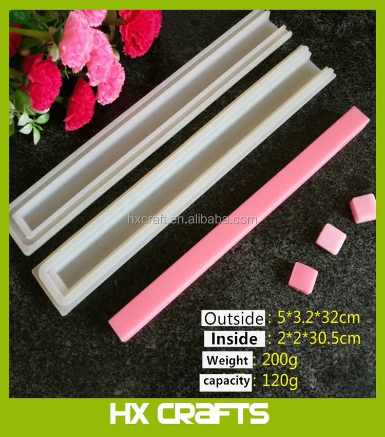 Round Tube Column Silicone Soap Candle Mold Embed Soap Making Supplies
