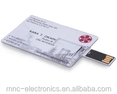 2GB 4GB 8GB 16GB Customized Business name Card Usb Memory sticks flashdrive with both sides printing logo - ANKUX.COM
