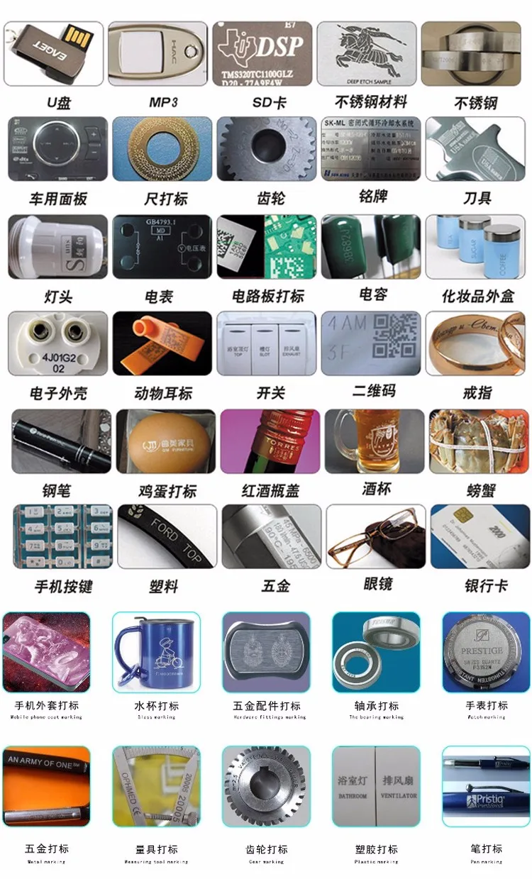 Air delivery mini model 20w 30w fiber laser laser marking machine