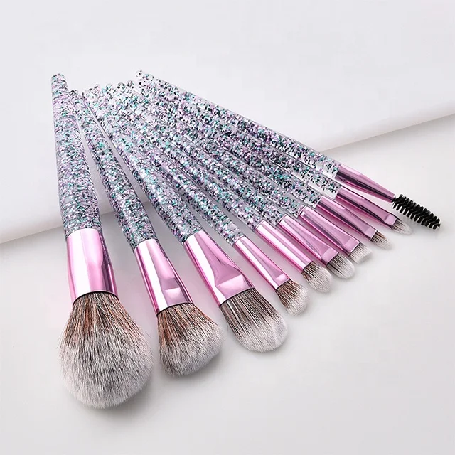 

High quality flat make up brush makeup brush glitter make up brush, Pink