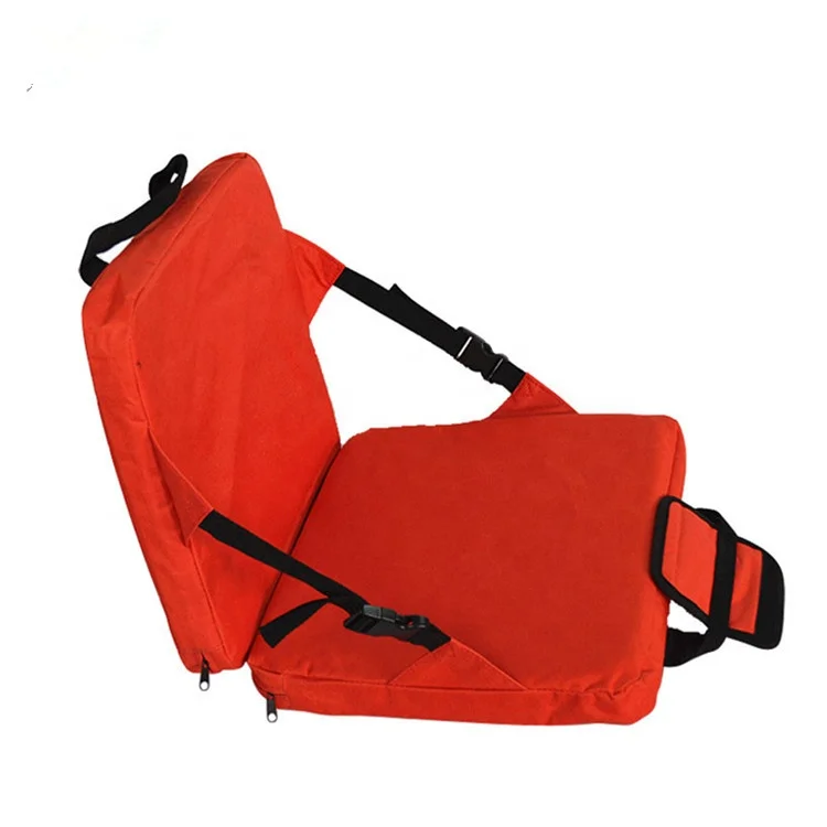 

Outdoor Durable Polyester Portable Foldable Stadium Seat Chair with Backrest and Supports, Customized