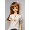 Bjd doll 3 points Short Sleeve White T-Shirt Top with Floral Tutu Daily Casual Doll Set Suitable for BJD Doll Clothes
