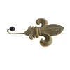 vintage iron fleur de lis wall hook