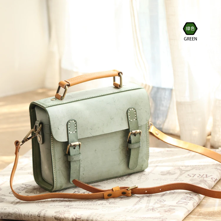 

Best Real Vegetable Tanned Leather Bag Women Shoulder Bag Messenger Bag 6047, Customized