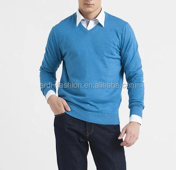 
2019 2020 cheap wholesale custom 12g v neck plain blank knit sweater for men  (60181221700)