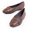 Genuine Leather Shallow Female Flat Shoes British Style Solid Lady Comfort Flats Pointed Toe Loafer Shoes women flats