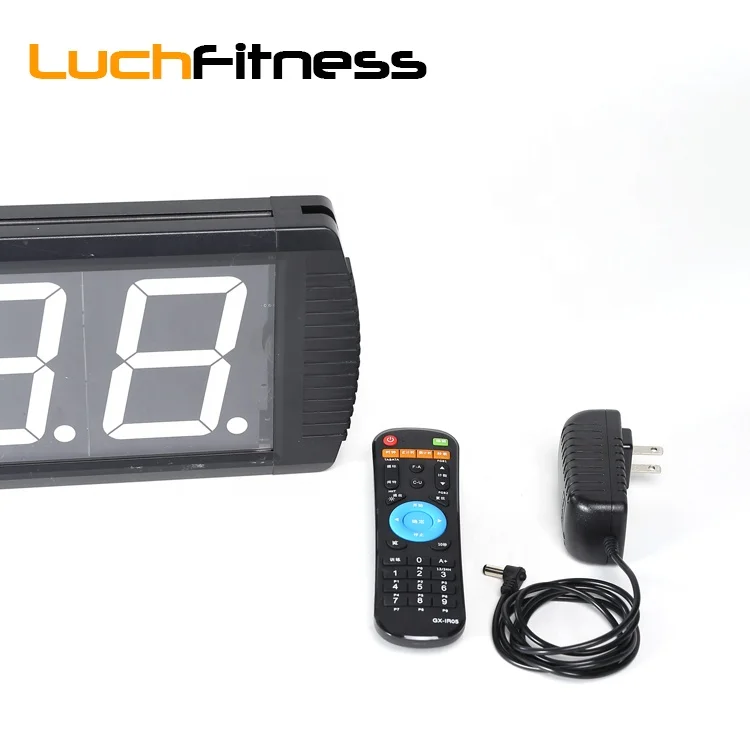 
Gym cross fitness multi-functional sport training 4 inch 6 digits led remote digital timer 