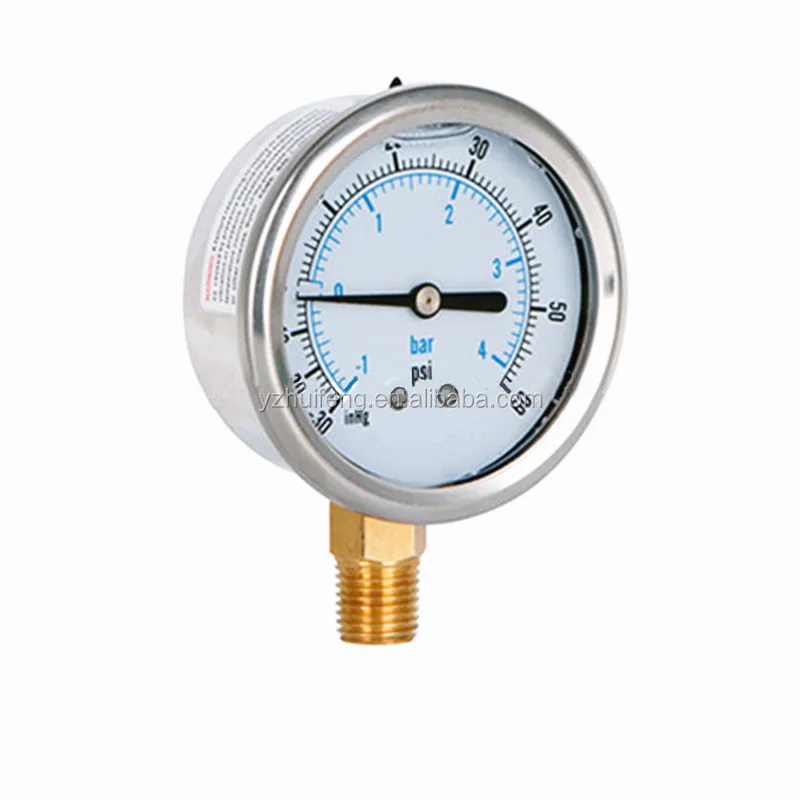 liquid filled air pressure gauge