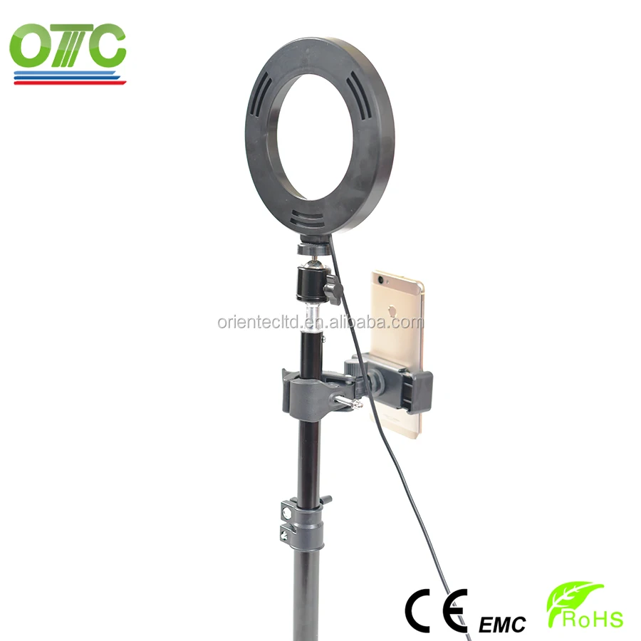 
6inch 3200~5500K dimmable 72pcs usb led ring light 