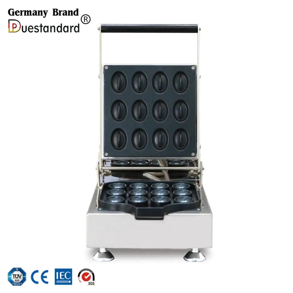 
Commercial Coffee Bean Shaped Waffle Maker Iron Machine 