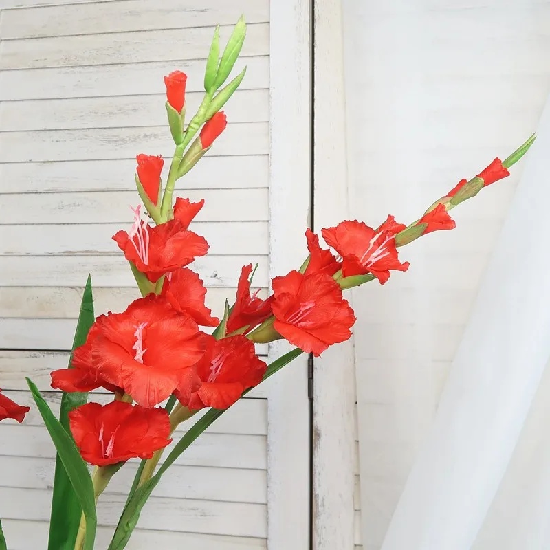 100cm Length Real Touch Artificial Gladiolus Flower Real Touch Flowers