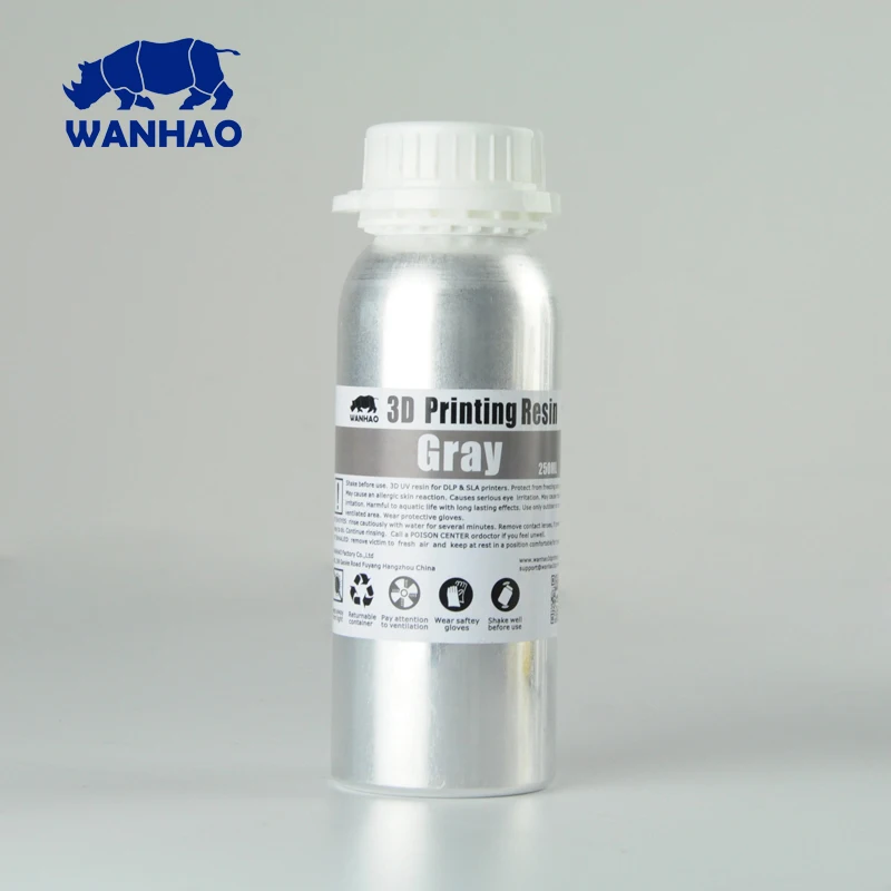 250ML high quality solid 3d print grey resin for 3D printer machine