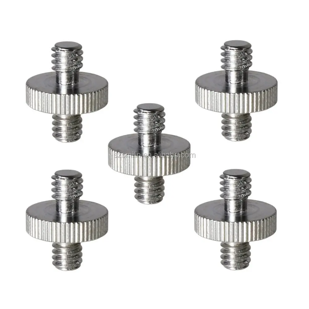 

Camera Screw 1/4" to 1/4" Tripod Screw Adapter Connecter DSLR Camera Rig Accessories, Silver