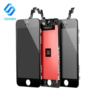 SOONKI original mobile phone touch screen with lcd assembly for apple iphone 5s, china factory pantalla for iphone 5s ekran OEM