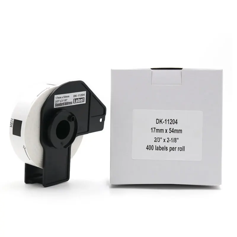 DK-11204 replacement thermal label roll 17mm*54mm 400pcs for Brother label printers