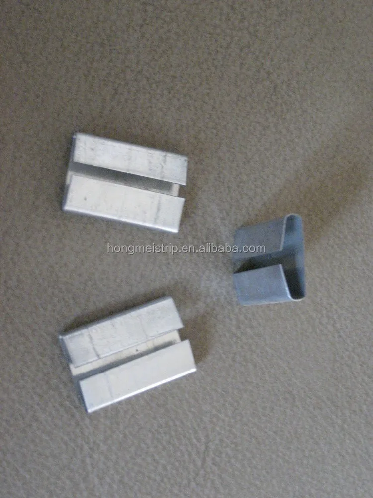 China factory low price Galvanized cold rolled 32mm 1-1/4 inch  steel strapping  clip