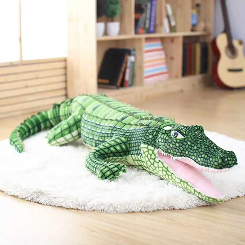 

1 PCS Large Stuffed Animal Simulation Alligator Plush Toy Birthday Gifts for Kids