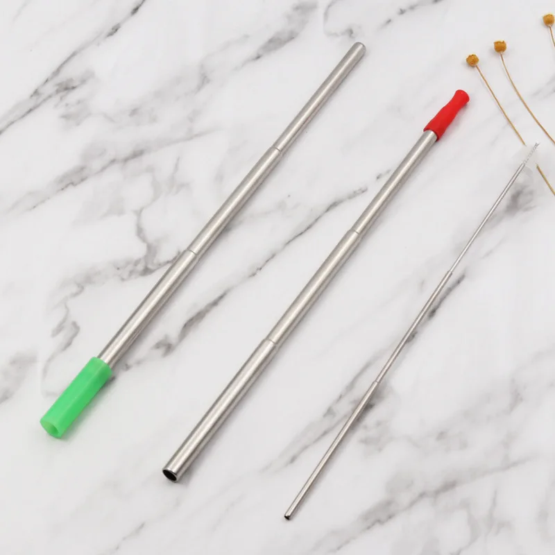 Reusable Stainless Steel Foldable Drinking Straws