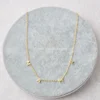 Personalized Customized Name Gold Lnitia Letter Spaced MAMA 925 Sterling Silver Tiny Morther's Day Necklace