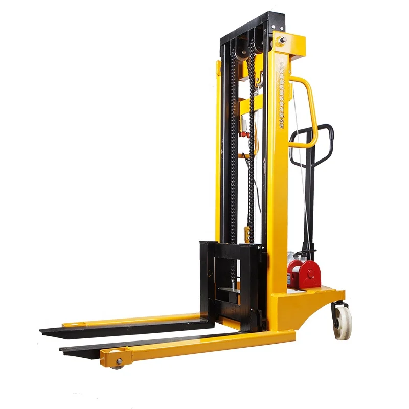 
Remote Control Lifter Semi Electric Pallet Stacker electrical forklift  (60832560995)
