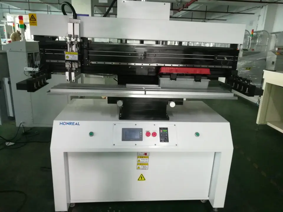 SMT Semi Auto Screen Printer for pcb size 1200 in smt LED production line
