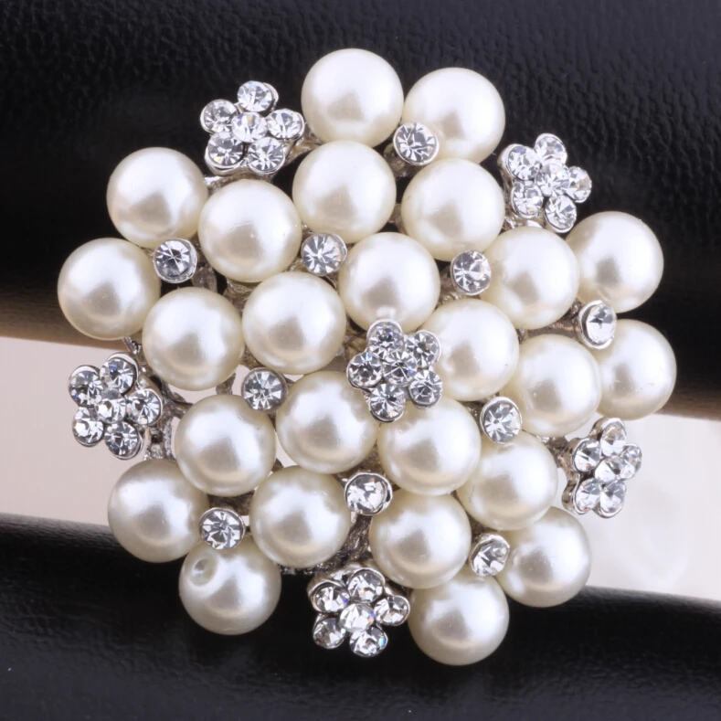 

Free shipping fashion brooches beautiful crystal and pearl brooch for wedding invitation and Party