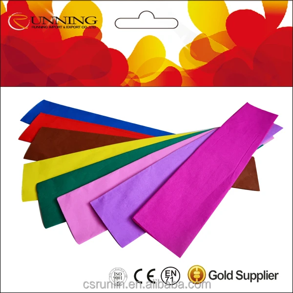 New Design Printed Crepe Paper Colorful Decoration Diy Crepe Paper