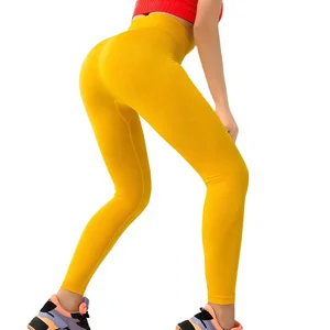 2019 Seamless Gym Leggings Power Stretch High Waisted Yoga Pants Running Workout Leggings