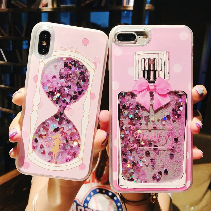 

Glitter Liquid Women Case Floating Bling Sparkle Luxury Pretty Protective Girls Case For Apple Iphone X case