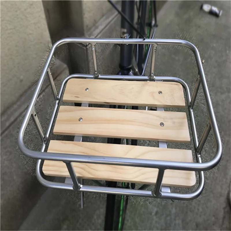 

Rode Fixed Bicycle City Aluminum Alloy Bicycle Basket Bike Accessories Retro Bike Basket