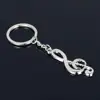 Manufacturers Selling Alloy Music Keyring Musical Note Keychain